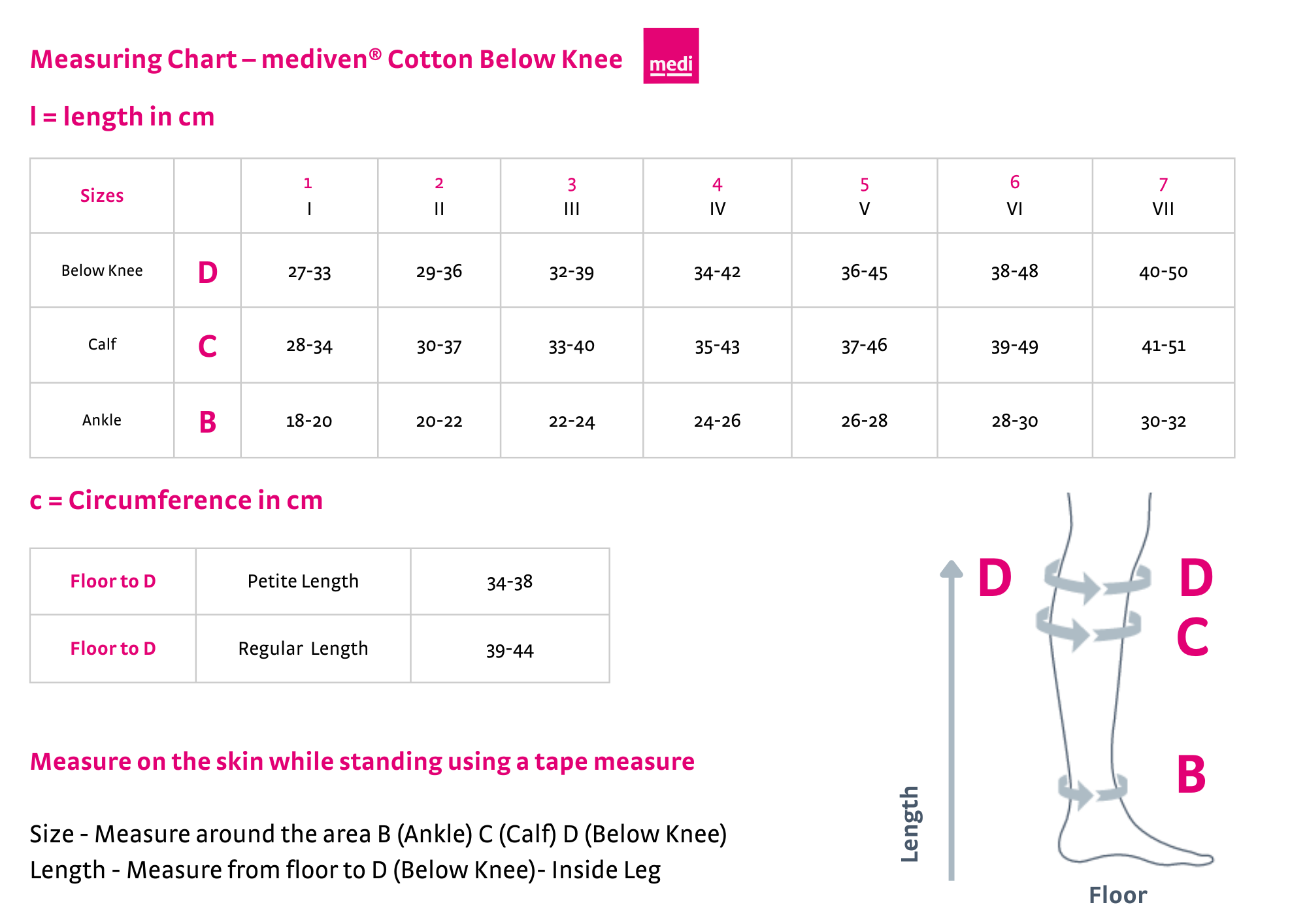 mediven® cotton Below Knee Compression Stockings Closed Toe Caramel
