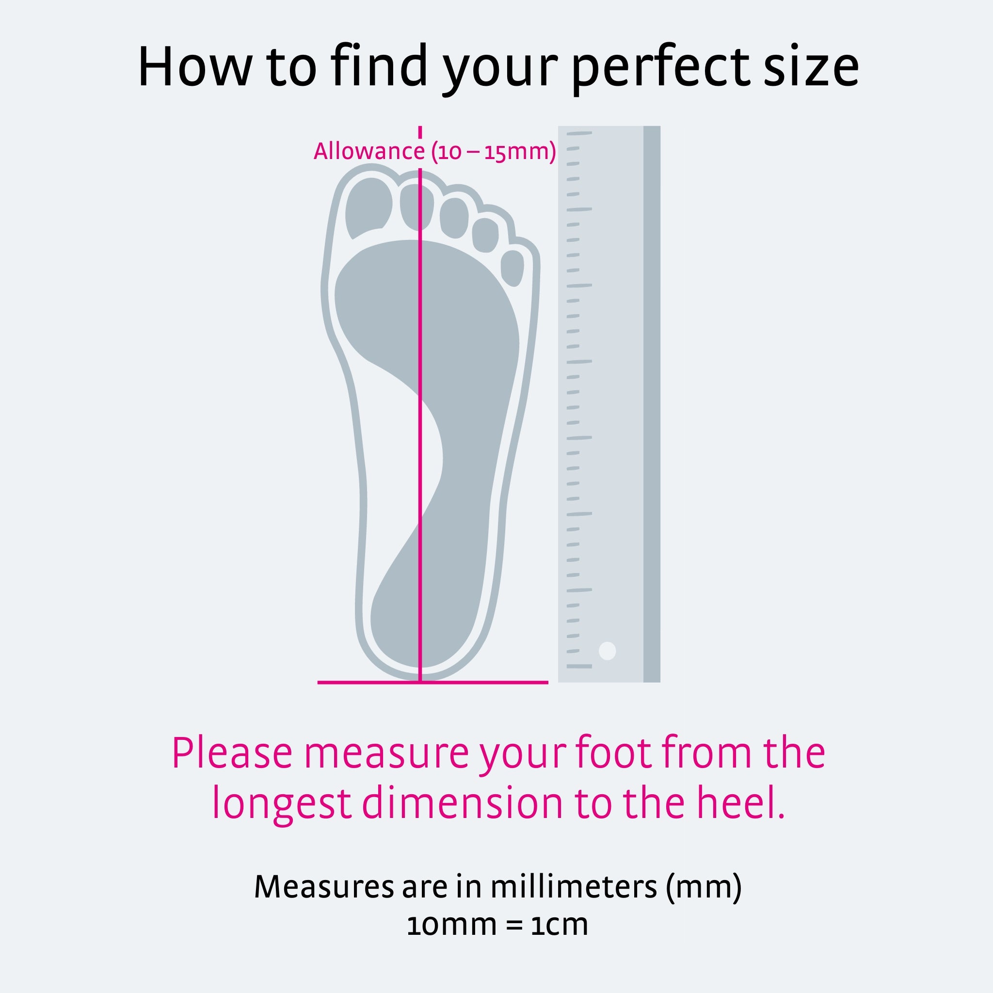 medi footsupport Junior - Size Guide
