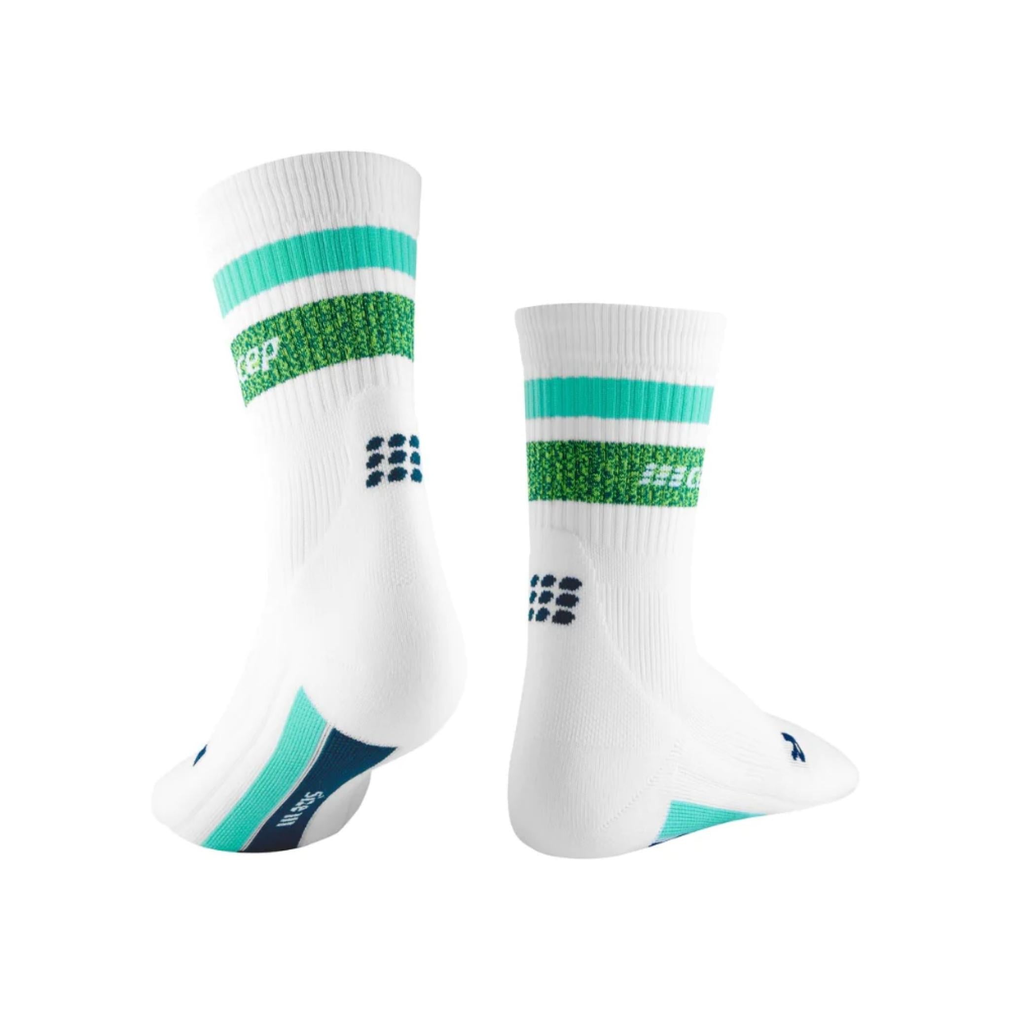 Miami Vibes 80's Mid Cut Compression Running Socks | Women