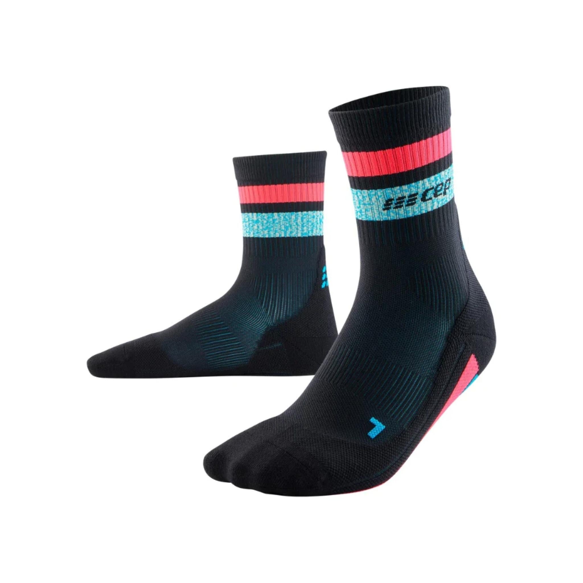 Miami Vibes 80's Mid Cut Compression Socks | Women
