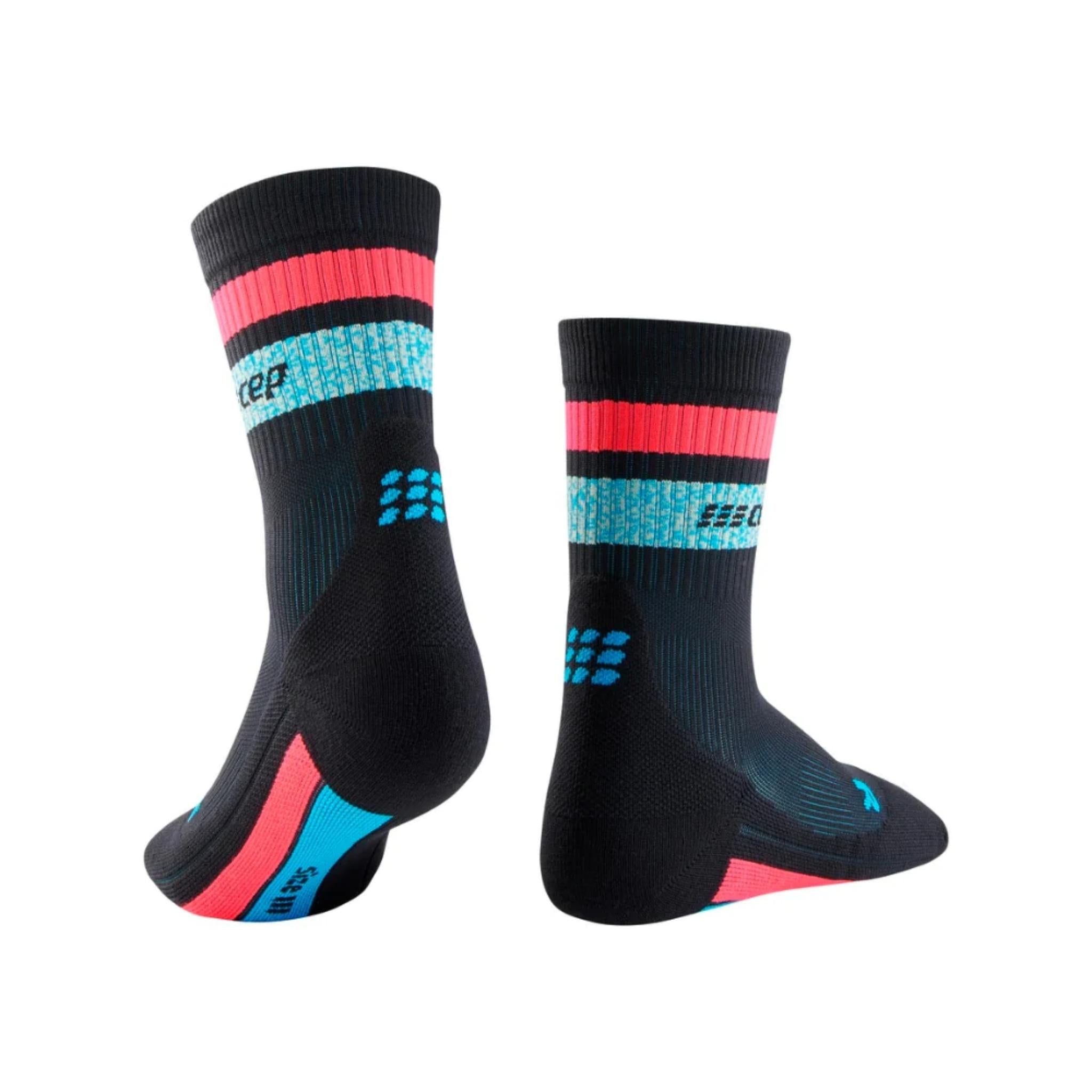 Miami Vibes 80's Mid Cut Compression Socks | Women