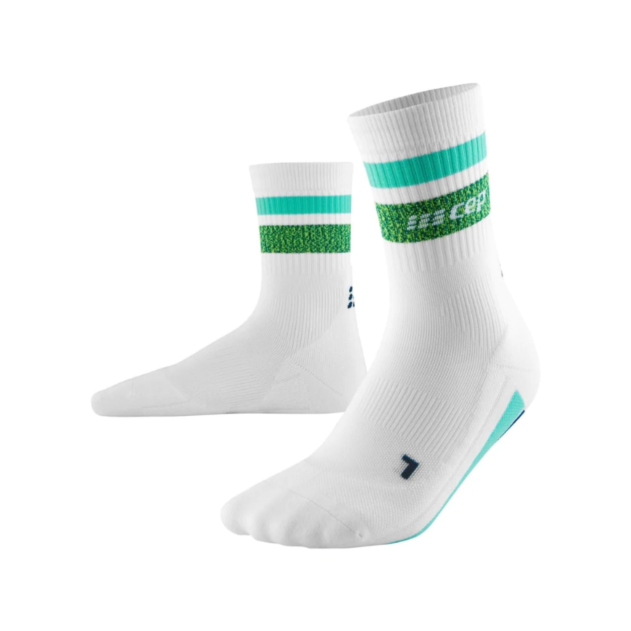 Miami Vibes 80's Mid Cut Compression Running Socks | Women