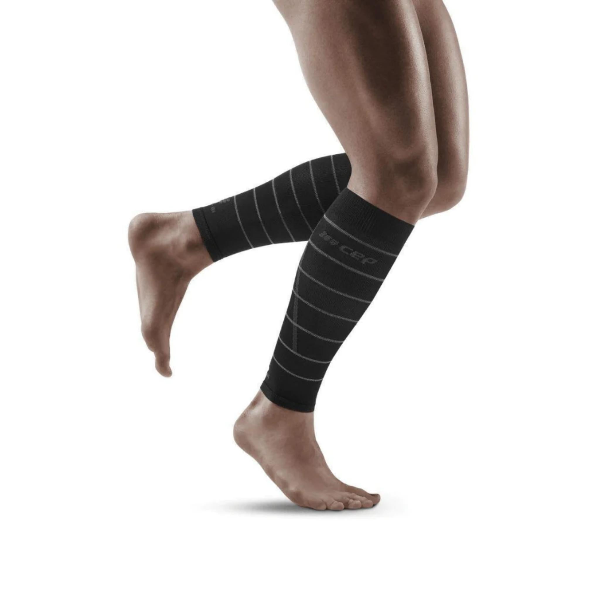 Reflective Compression Calf Sleeves | Men