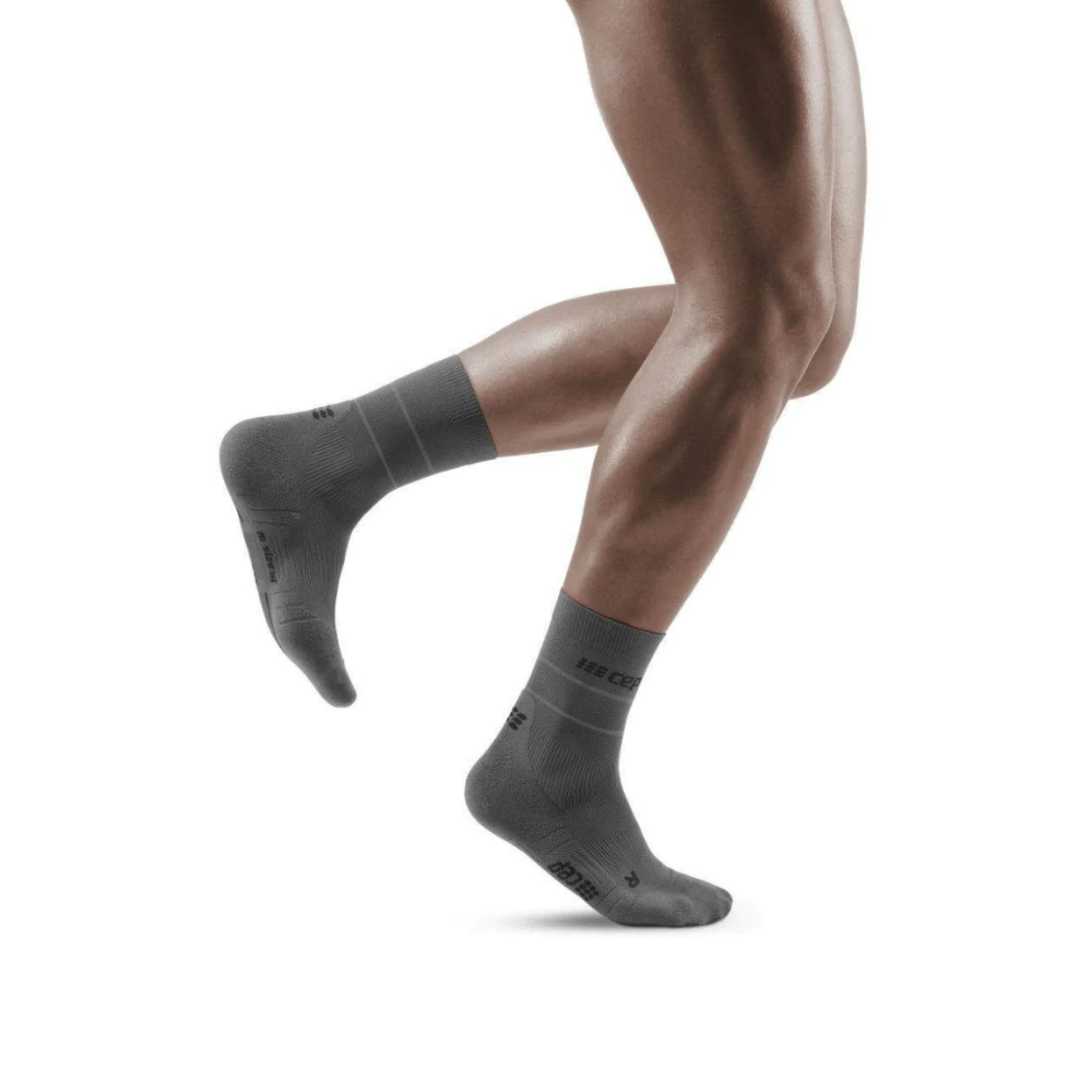 Reflective Mid Cut Compression Socks | Men