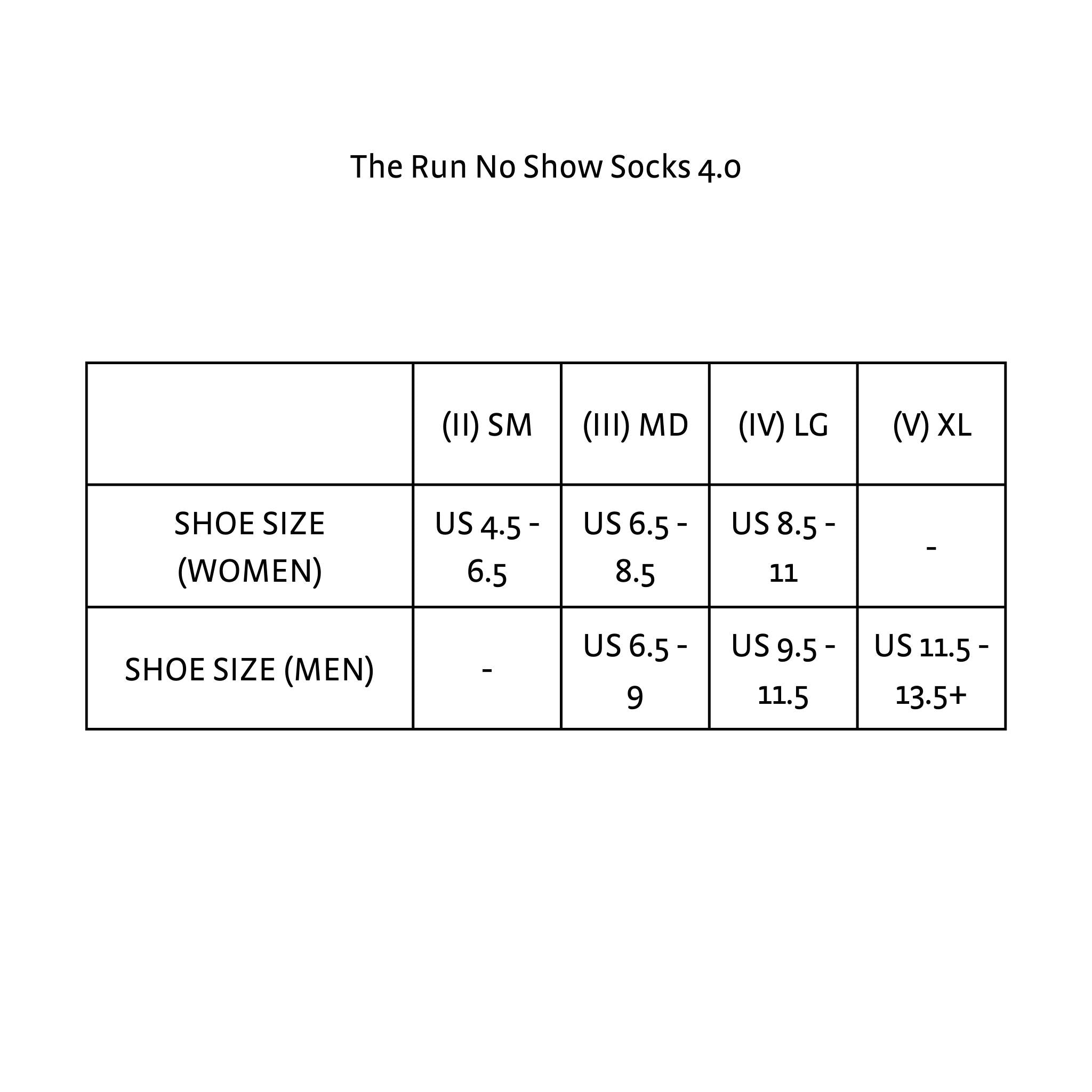 The Run No Show Socks 4.0