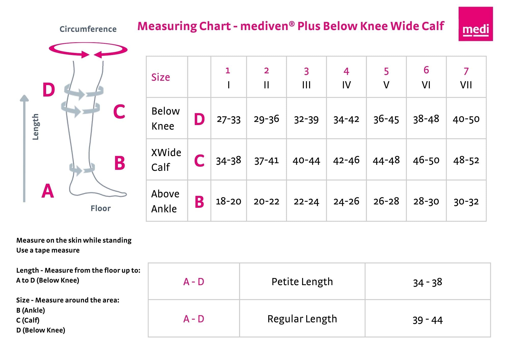 mediven®️ Plus Below Knee Wide Calf Compression Stocking Beige