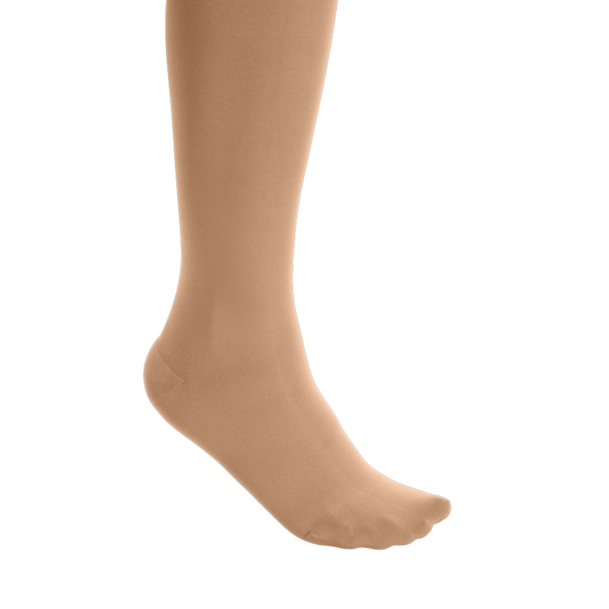 Compression Stockings  Below Knee  Open Toe  Caramel  mediven cotton