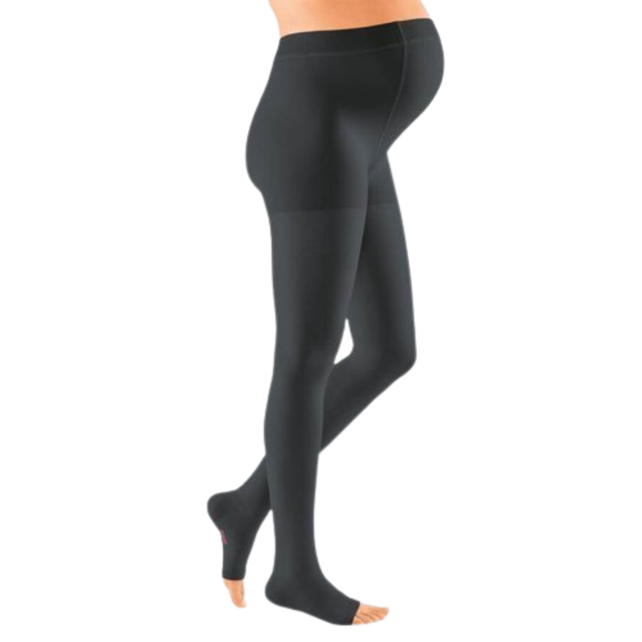 Compression Stockings | Maternity Pantyhose | Open Toe | Black | mediven elegance®