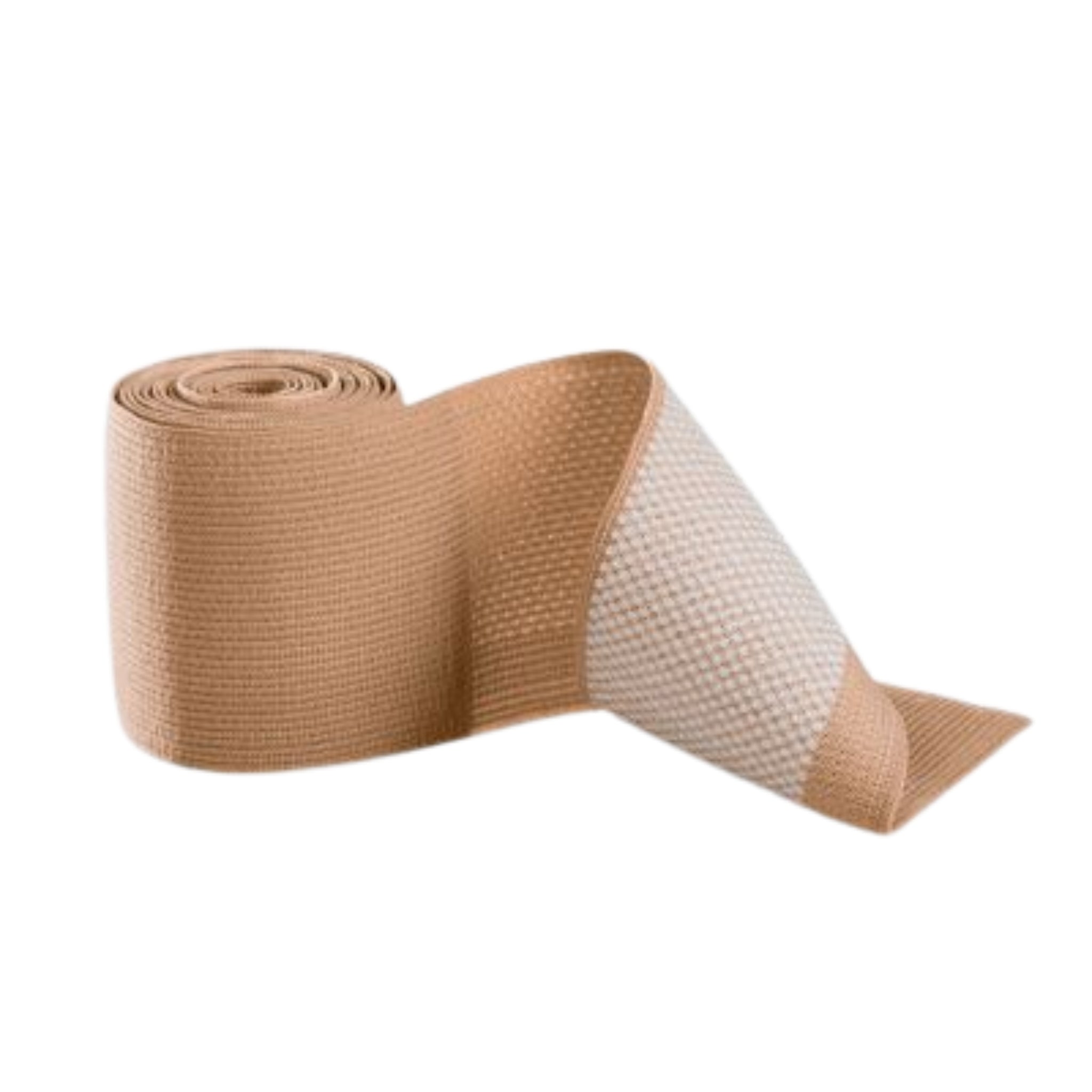Compression Stockings Thigh High Sensitive Topband Wide Open Toe Caramel mediven cotton