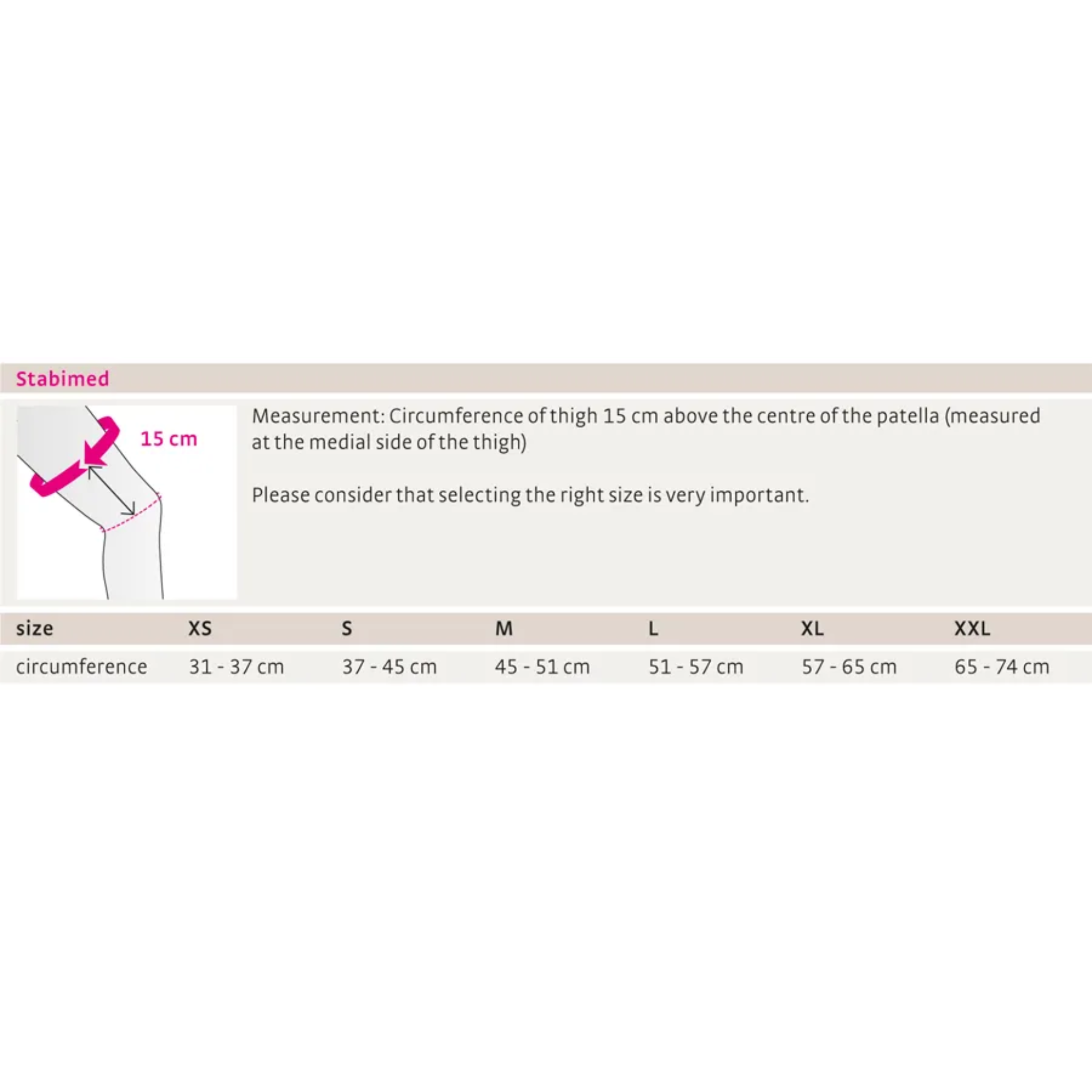 Knee Orthesis | Short Soft Brace | Stabimed®