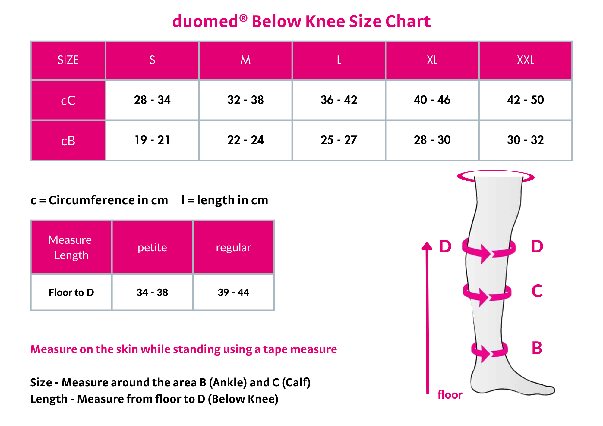 duomed® Below Knee Compression Stockings