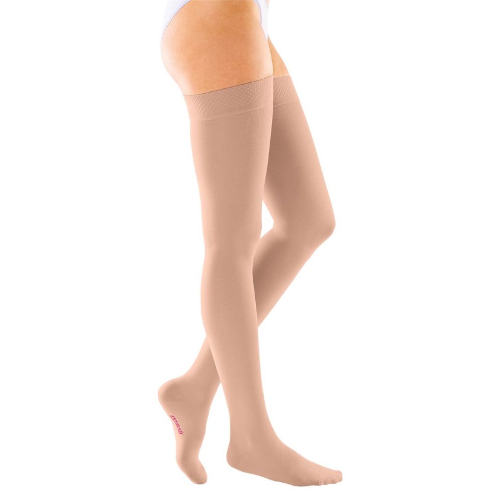 duomed®️ Thigh-High Beige Compression Stockings