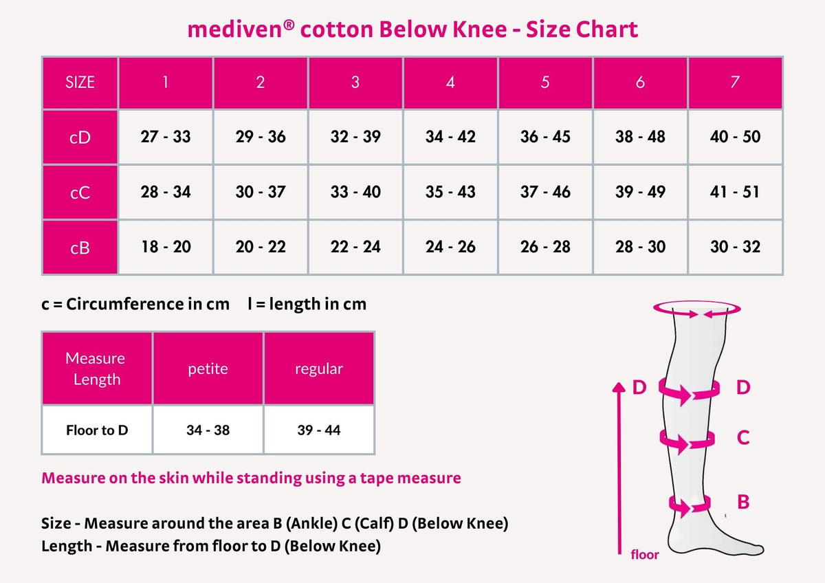 Compression Stocking Tiers mediven®️ cotton Below Knee Compression Stockings Open Toe Caramel