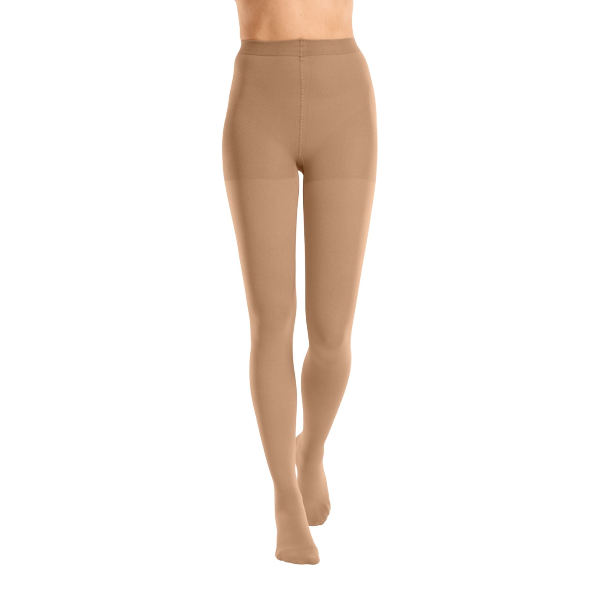 mediven cotton® Pantyhose Compression Stockings Closed Toe (Caramel)