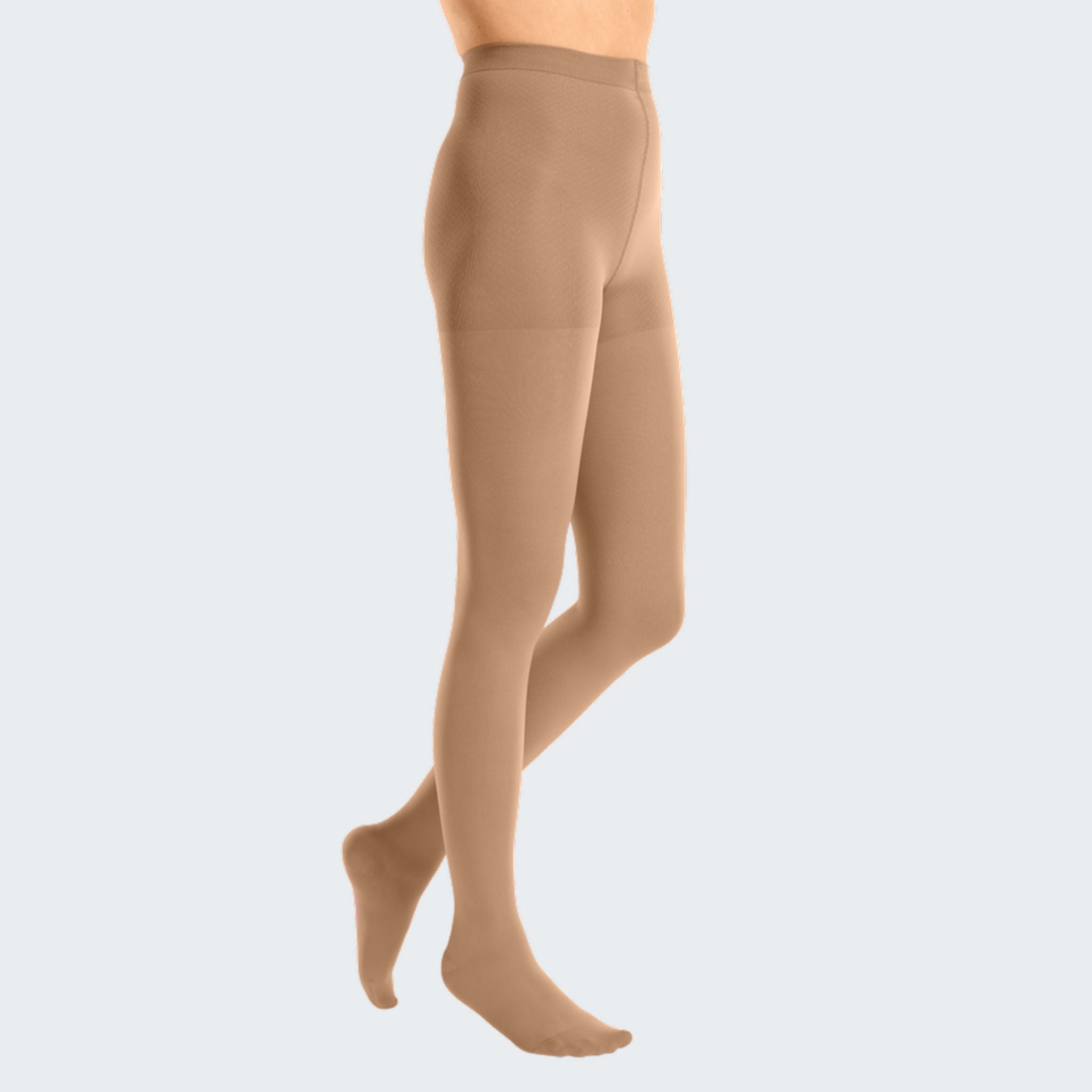 Medi Ginocchiera Due KKL2 DF Caramel | Con Supporto A Trazione E Nocche In Gel | Compressione Classe II Per Sport E Terapia